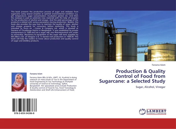 Обложка книги Production & Quality Control of Food from Sugarcane: a Selected Study, Farzana Islam