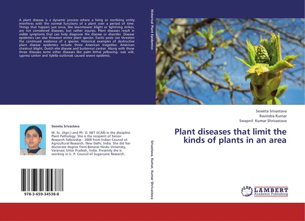 Обложка книги Plant diseases that limit the kinds of plants in an area, Seweta Srivastava,Ravindra Kumar and Swapnil Kumar Shrivastava