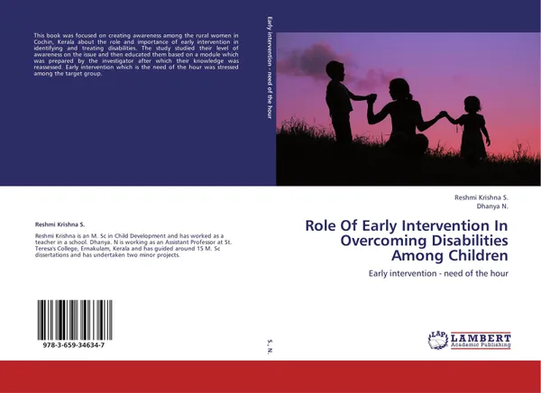 Обложка книги Role Of Early Intervention In Overcoming Disabilities Among Children, Reshmi Krishna S. and Dhanya N.