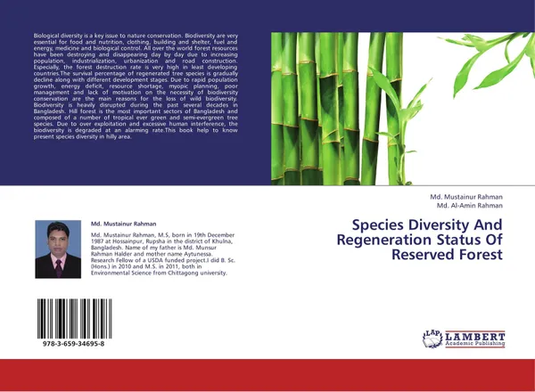 Обложка книги Species Diversity And Regeneration Status Of Reserved Forest, Md. Mustainur Rahman and Md. Al-Amin Rahman