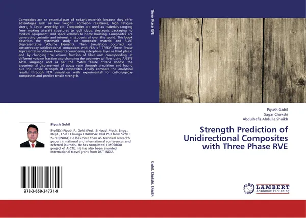 Обложка книги Strength Prediction of Unidirectional Composites with Three Phase RVE, Piyush Gohil,Sagar Chokshi and Abdulhafiz Abdulla Shaikh