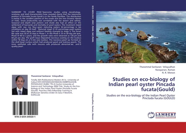 Обложка книги Studies on eco-biology of Indian pearl oyster Pincada fucata(Gould), Tharammal Sankaran Velayudhan,Narayanan, Raman and N. R. Menon