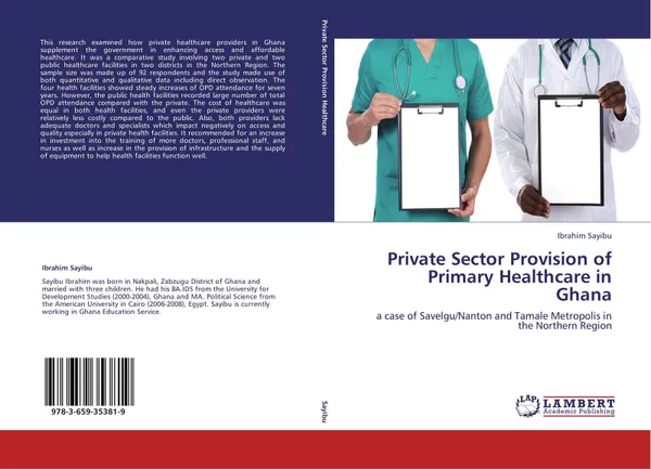 Обложка книги Private Sector Provision of Primary Healthcare in Ghana, Ibrahim Sayibu