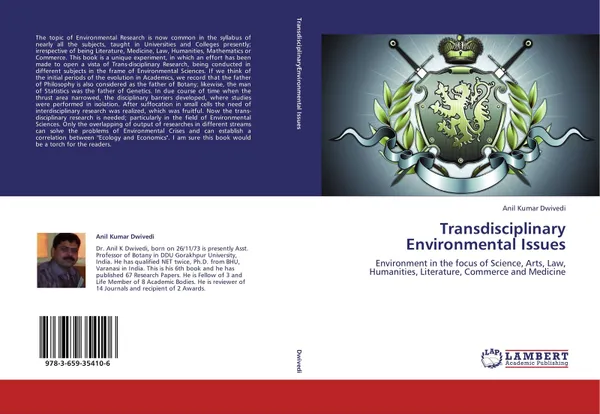 Обложка книги Transdisciplinary Environmental Issues, Anil Kumar Dwivedi