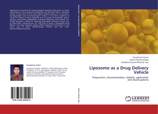 Обложка книги Liposome as a Drug Delivery Vehicle, Suryakanta Swain,Subas Chandra Dinda and Muddana Eswara Bhanoji Rao