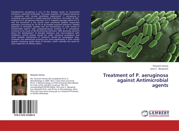 Обложка книги Treatment of P. aeruginosa against Antimicrobial agents, Poonam Verma and Jane C. Benjamin