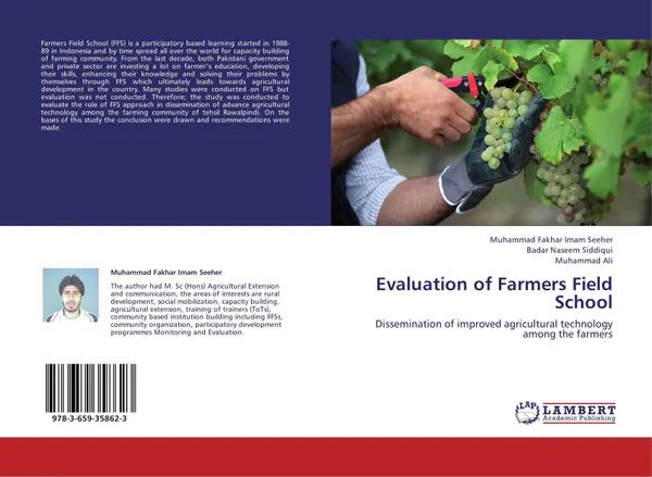 Обложка книги Evaluation of Farmers Field School, Muhammad Fakhar Imam Seeher,Badar Naseem Siddiqui and Muhammad Ali