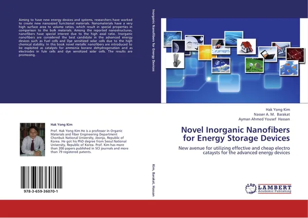 Обложка книги Novel Inorganic Nanofibers for Energy Storage Devices, Hak Yong Kim,Nasser A. M. Barakat and Ayman Ahmed Yousef Hassan