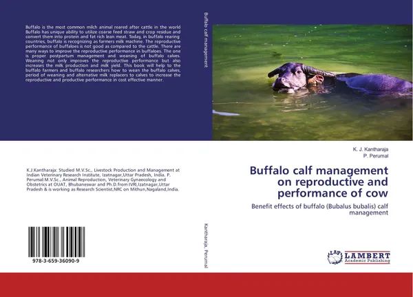 Обложка книги Buffalo calf management on reproductive and performance of cow, K. J. Kantharaja and P. Perumal