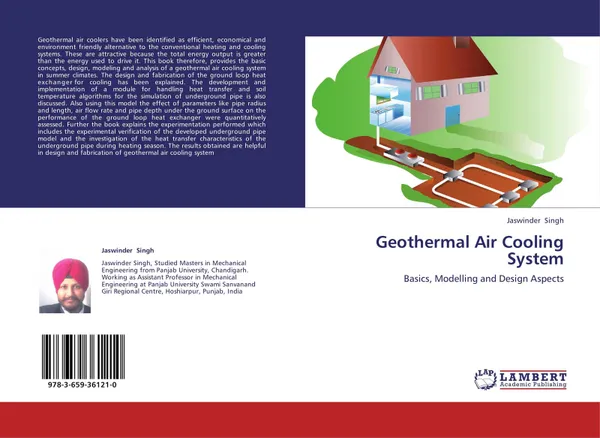 Обложка книги Geothermal Air Cooling System, Jaswinder Singh