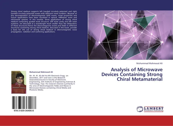 Обложка книги Analysis of Microwave Devices Containing Strong Chiral Metamaterial, Muhammad Mahmood Ali