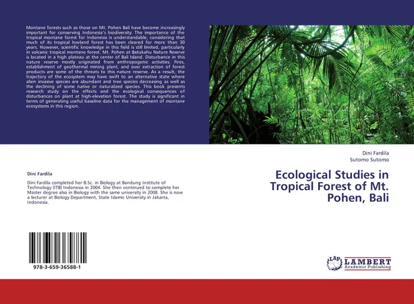 Обложка книги Ecological Studies in Tropical Forest of Mt. Pohen, Bali, Dini Fardila and Sutomo Sutomo