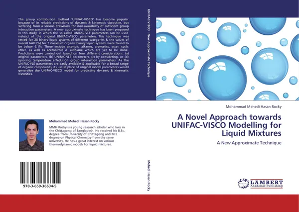 Обложка книги A Novel Approach towards UNIFAC-VISCO Modelling for Liquid Mixtures, Mohammad Mehedi Hasan Rocky