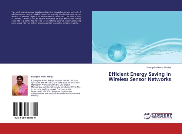 Обложка книги Efficient Energy Saving in Wireless Sensor Networks, Evangelin Hema Mariya