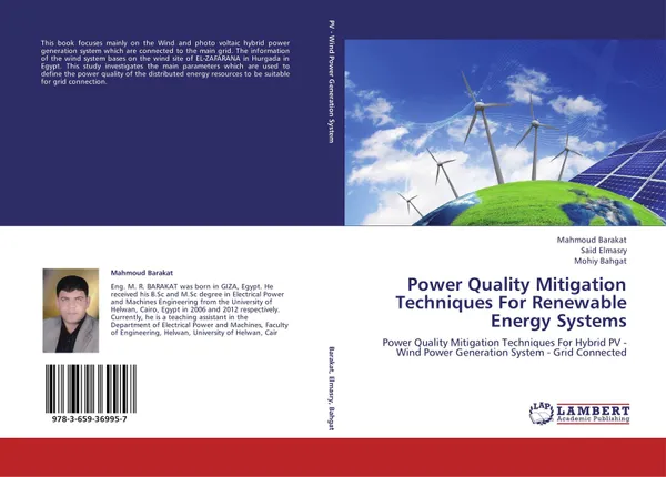 Обложка книги Power Quality Mitigation Techniques For Renewable Energy Systems, Mahmoud Barakat,Said Elmasry and Mohiy Bahgat