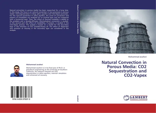 Обложка книги Natural Convection in Porous Media: CO2 Sequestration and  CO2-Vapex, Mohammad Javaheri