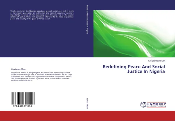 Обложка книги Redefining Peace And Social Justice In Nigeria, King James Nkum