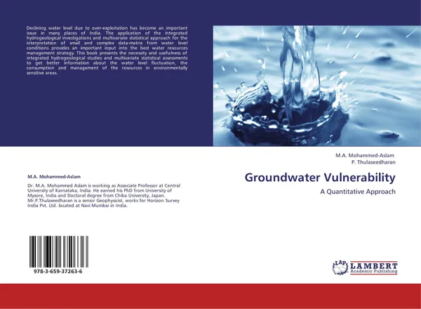 Обложка книги Groundwater Vulnerability, M.A. Mohammed-Aslam and P. Thulaseedharan