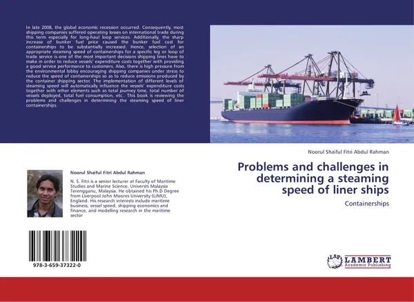 Обложка книги Problems and challenges in determining a steaming speed of liner ships, Noorul Shaiful Fitri Abdul Rahman