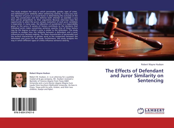 Обложка книги The Effects of Defendant and Juror Similarity on Sentencing, Robert Wayne Hudson