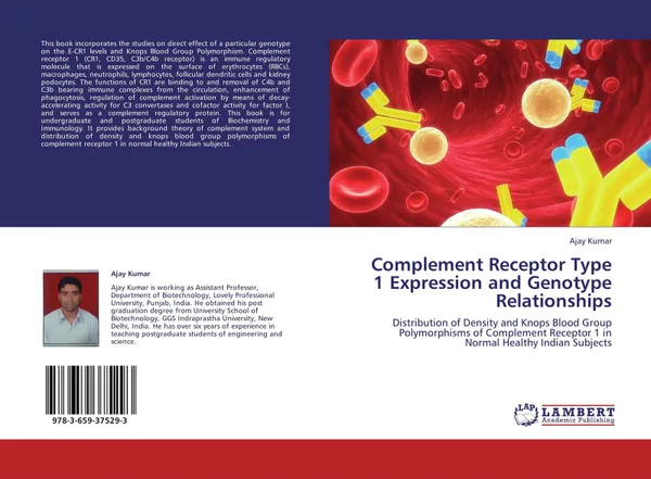 Обложка книги Complement Receptor Type 1 Expression and Genotype Relationships, Ajay Kumar