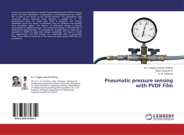 Обложка книги Pneumatic pressure sensing with PVDF Film, B. V. Raghu Vamshi Krishna,Navin Karanth P. and S. M. Kulkarni