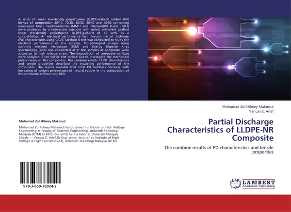 Обложка книги Partial Discharge Characteristics of LLDPE-NR Composite, Mohamad Zul Hilmey Makmud and Yanuar Z. Arief