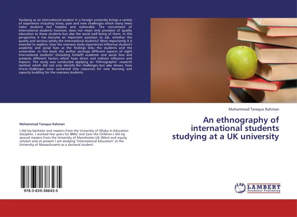 Обложка книги An ethnography of international students studying at a UK university, Mohammad Tareque Rahman