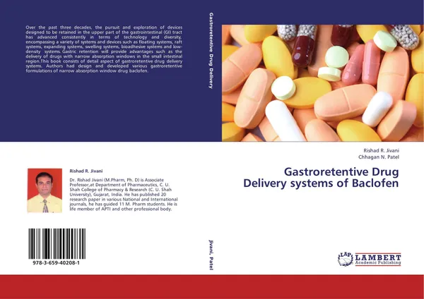 Обложка книги Gastroretentive Drug Delivery systems of Baclofen, Rishad R. Jivani and Chhagan N. Patel