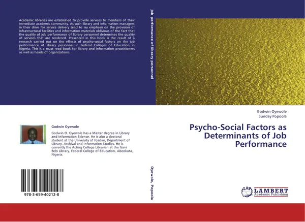 Обложка книги Psycho-Social Factors as Determinants of Job Performance, Godwin Oyewole and Sunday Popoola