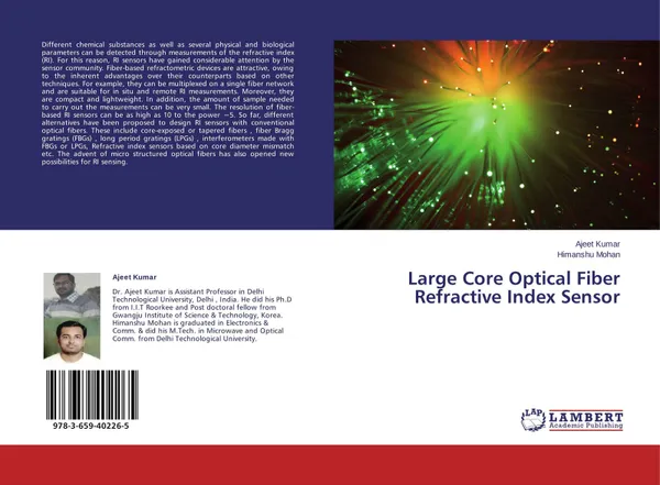 Обложка книги Large Core Optical Fiber Refractive Index Sensor, Ajeet Kumar and Himanshu Mohan