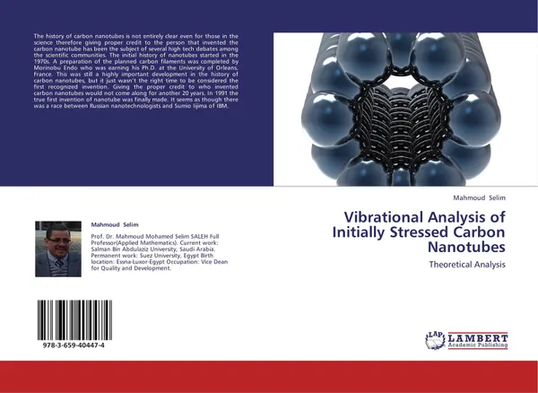 Обложка книги Vibrational Analysis of Initially Stressed Carbon Nanotubes, Mahmoud Selim