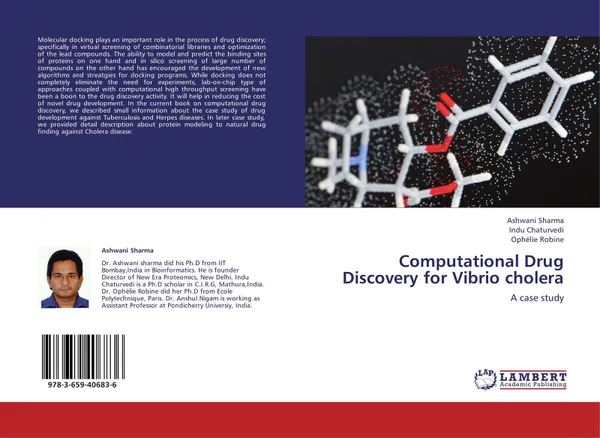 Обложка книги Computational Drug Discovery for Vibrio cholera, Ashwani Sharma,Indu Chaturvedi and Ophélie Robine