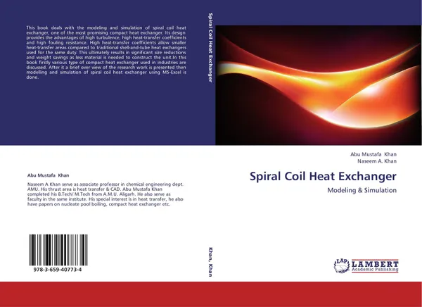 Обложка книги Spiral Coil Heat Exchanger, Abu Mustafa Khan and Naseem A. Khan