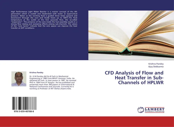 Обложка книги CFD Analysis of Flow and Heat Transfer in Sub-Channels of HPLWR, Krishna Pandey and Ajoy Debbarma