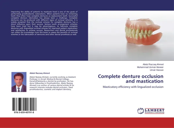 Обложка книги Complete denture occlusion and mastication, Abdul Razzaq Ahmed,Muhammad Usman Muneer and Umair Hassan