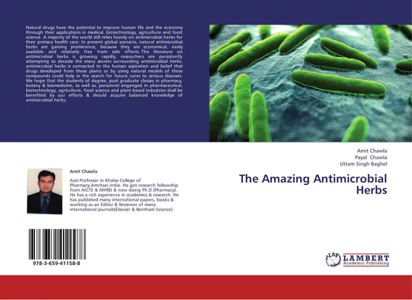 Обложка книги The Amazing Antimicrobial Herbs, Amit Chawla,Payal Chawla and Uttam Singh Baghel