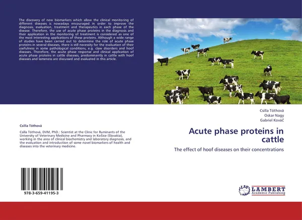 Обложка книги Acute phase proteins in cattle, Csilla Tóthová,Oskar Nagy and Gabriel Kováč