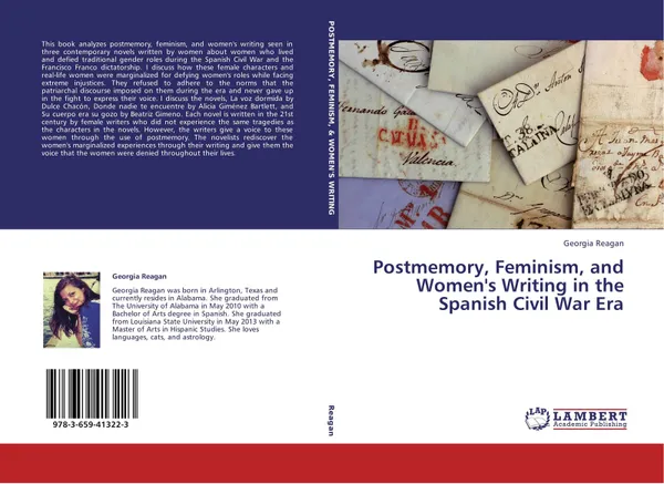 Обложка книги Postmemory, Feminism, and Women's Writing in the Spanish Civil War Era, Georgia Reagan