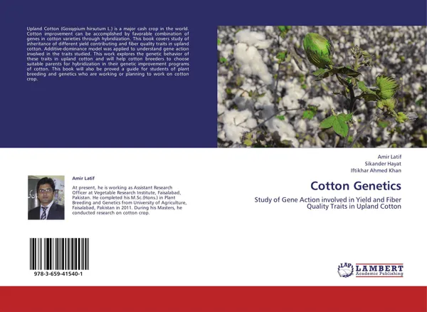 Обложка книги Cotton Genetics, Amir Latif,Sikander Hayat and Iftikhar Ahmed Khan