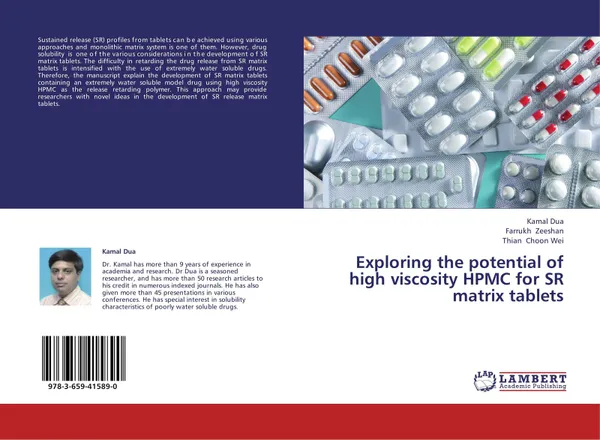 Обложка книги Exploring the potential of high viscosity HPMC for SR matrix tablets, Kamal Dua,Farrukh Zeeshan and Thian Choon Wei