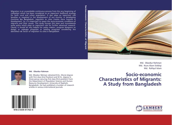 Обложка книги Socio-economic Characteristics of Migrants: A Study from Bangladesh, Md. Obaidur Rahman,Md. Nure Alam Siddiqi and Md. Rafiqul Islam