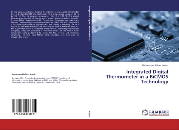 Обложка книги Integrated Digital Thermometer in a BiCMOS Technology, Muhammad Fahim Aamir