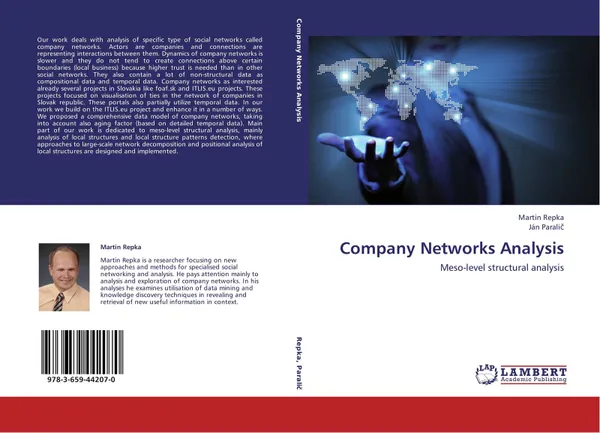 Обложка книги Company Networks Analysis, Martin Repka and Ján Paralič