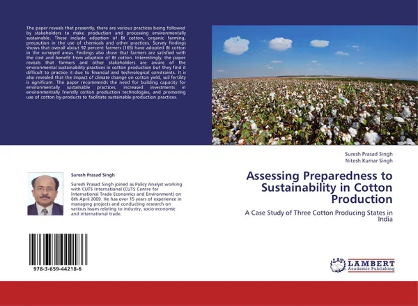 Обложка книги Assessing Preparedness to Sustainability in Cotton Production, Suresh Prasad Singh and Nitesh Kumar Singh