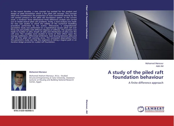 Обложка книги A study of the piled raft foundation behaviour, Mohamed Mansour and Adel Akl