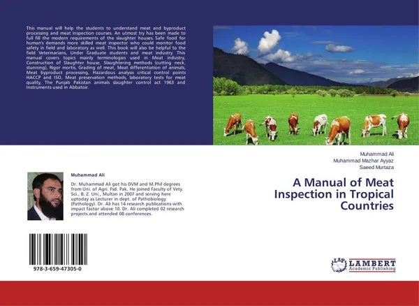 Обложка книги A Manual of Meat Inspection in Tropical Countries, Muhammad Ali,Muhammad Mazhar Ayyaz and Saeed Murtaza