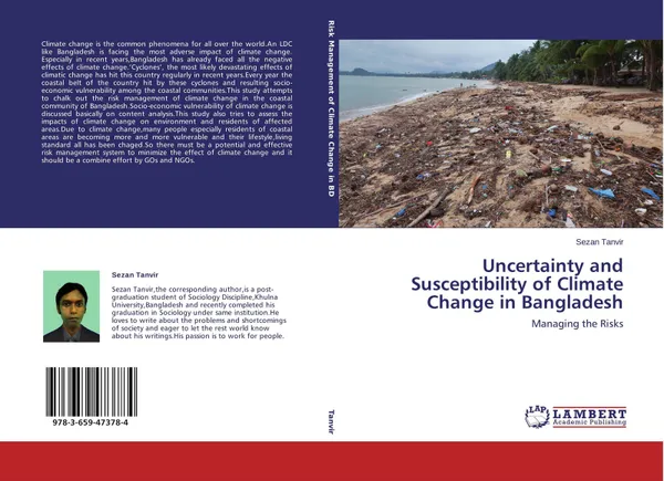 Обложка книги Uncertainty and Susceptibility of Climate Change in Bangladesh, Sezan Tanvir