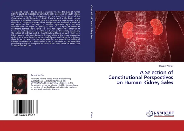 Обложка книги A Selection of Constitutional Perspectives on Human Kidney Sales, Bonnie Venter