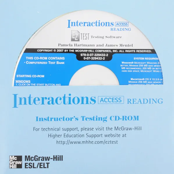 Обложка книги Interactions Access Reading/Writing EZ Test Generator 2007, Hartmann